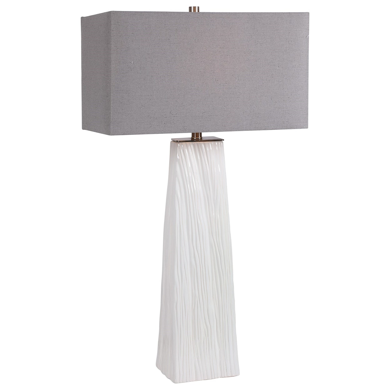 Uttermost Table Lamps Sycamore White Table Lamp