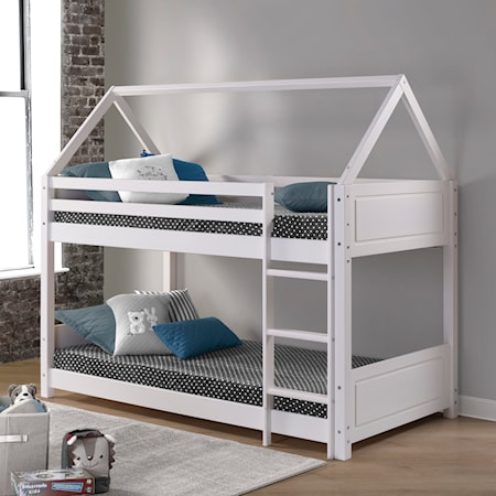 Twin Over Twin Bunk Bed 