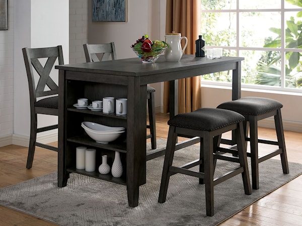 5-Piece Counter Height Dining Set 