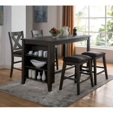5-Piece Counter Height Dining Set