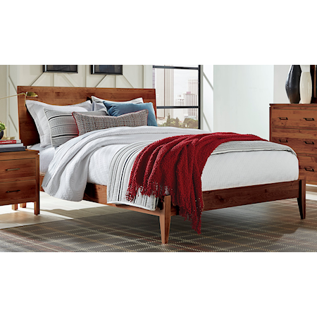 King Modern Platform Solid Wood Bed