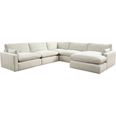 5-Piece Sectional with Chaise