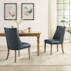 Powell Adler Dining Chair with Faux Leather Upholstery