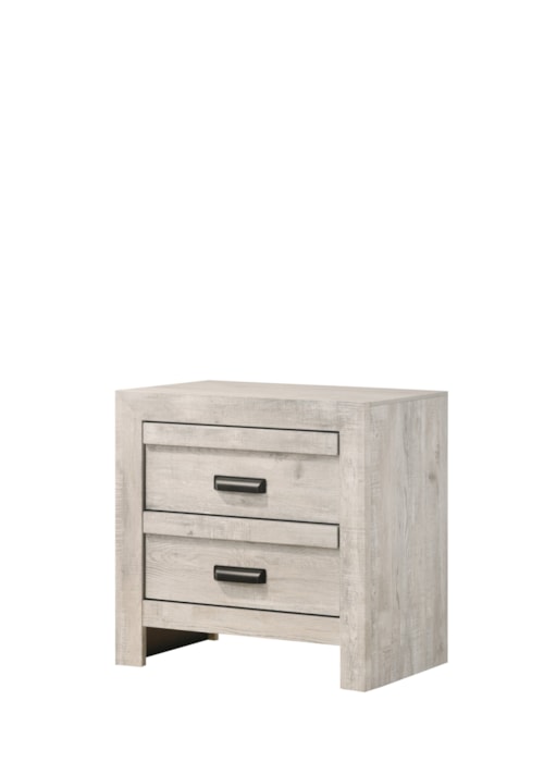 Valor Rustic 2-Drawer Nightstand