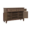 Libby Americana Farmhouse 2-Drawer Buffet with Wine Storage