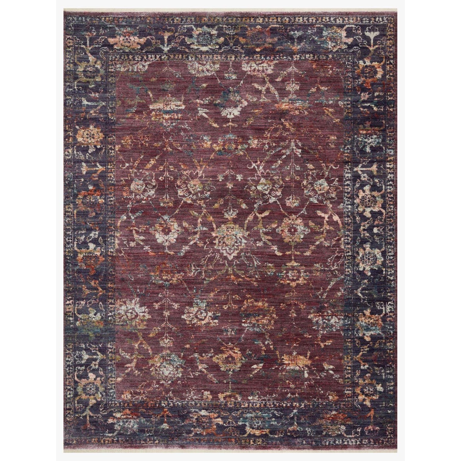 Loloi Rugs Giada 7'10" x 10' Grape / Multi Rug