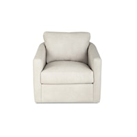 Transitional Accent Chair with Sloped Arms