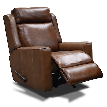 Leather Swivel Gliding Recliner