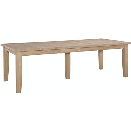 Farmhouse Solid Thick Table Top w/Shaker Legs (Set of 5)