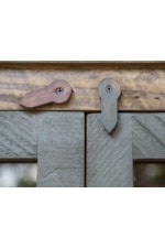 Wooden latches provide an extra sense of security