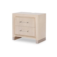 Contemporary Nightstand with USB Ports