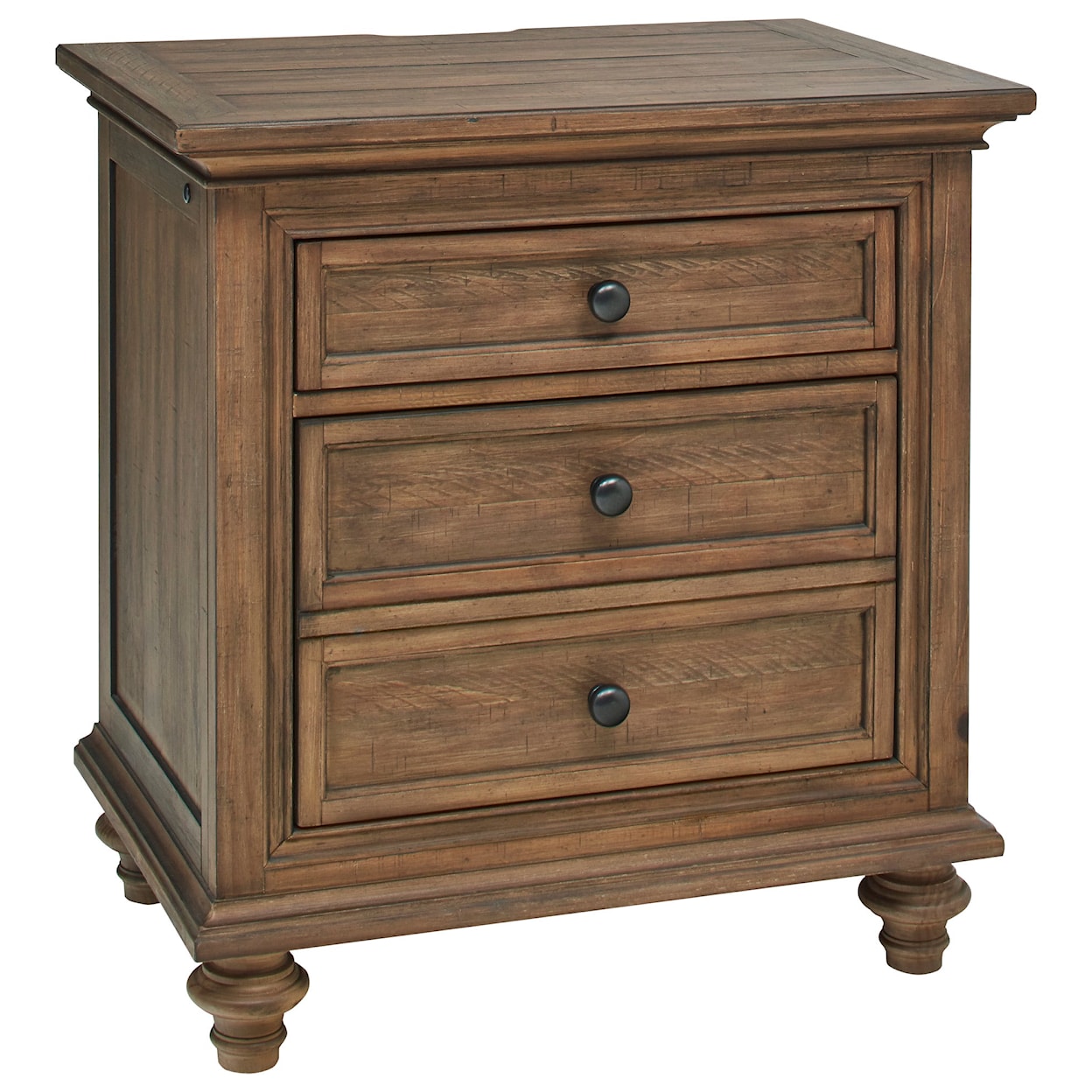 Aspenhome Hensley 3-Drawer Nightstand