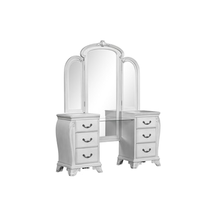 3-Piece Arched Vanity Mirror