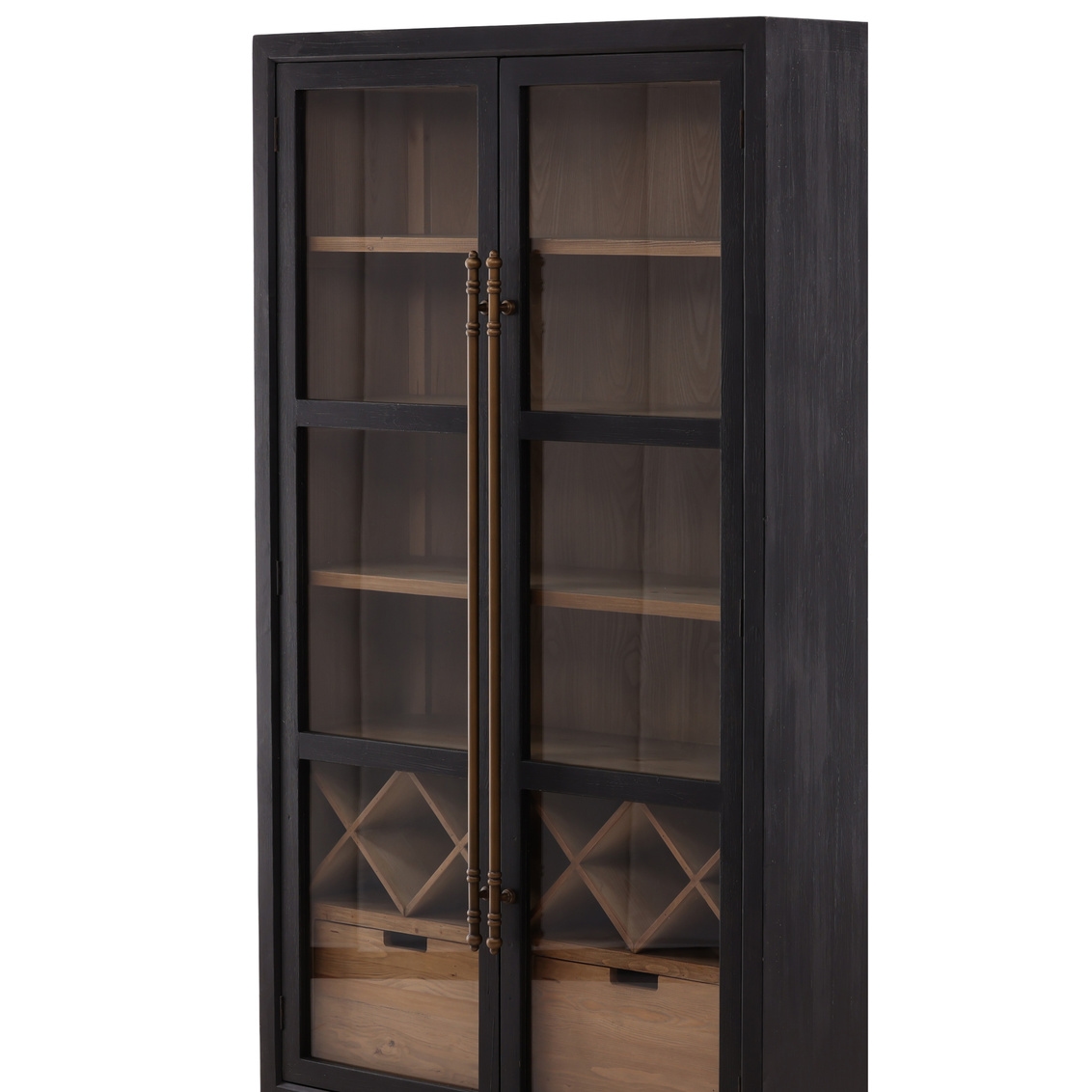 Furniture Classics Merlot 4-Shelf Wine Cabinet
