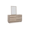 Ashley Furniture Signature Design Hasbrick Dresser with Landscape Mirror