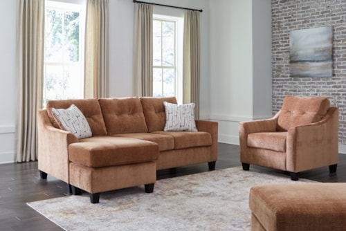 Sofa Chaise, Chair, And Ottoman
