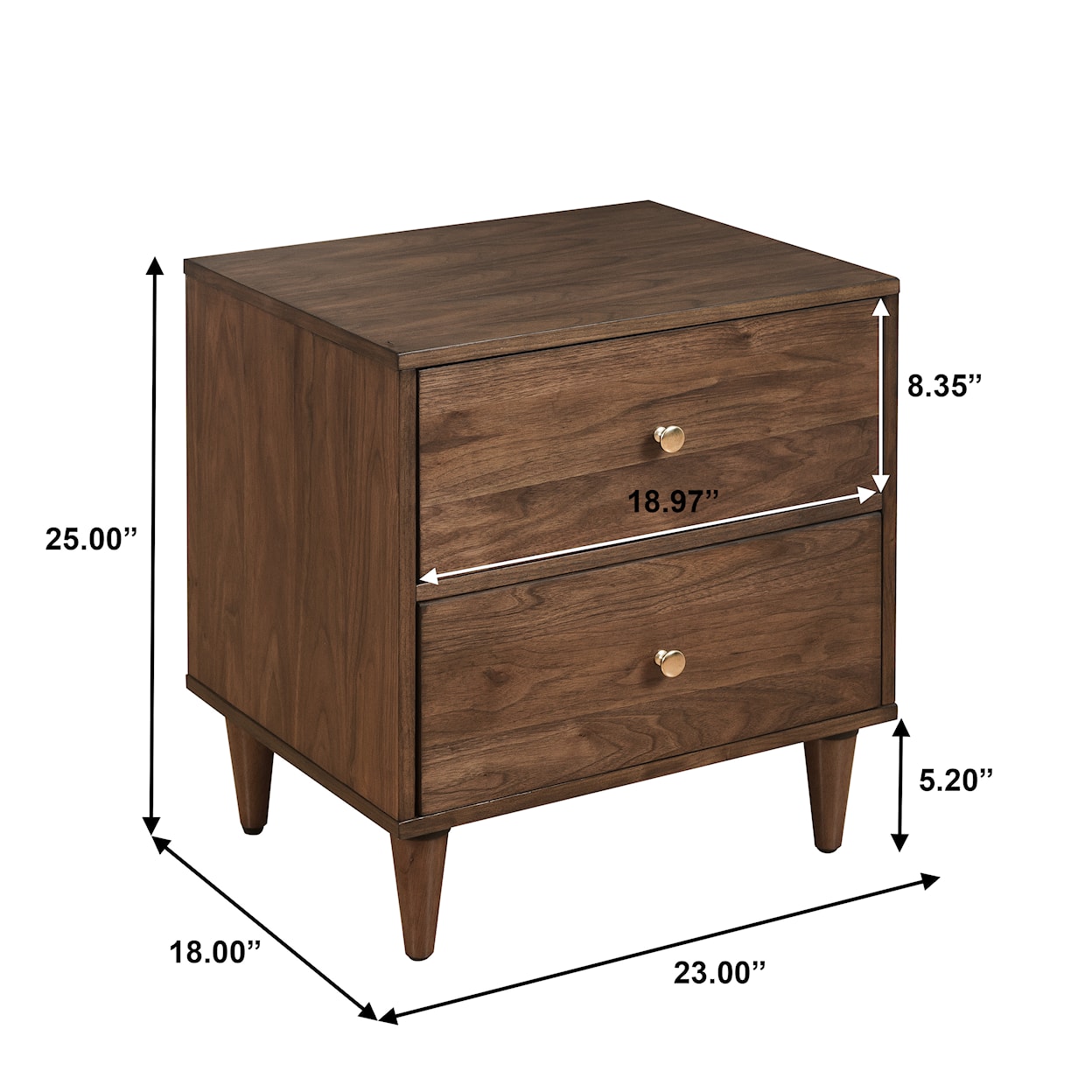 Accentrics Home Accents Modern Nightstand