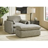 Ashley Furniture Benchcraft Dramatic Oversized Chair and Ottoman