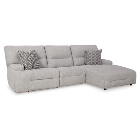 3-Piece Power Reclining Sectional w/ Chaise