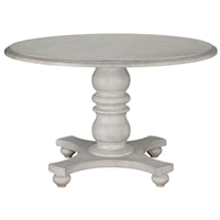 Transitional Pedestal Round Table