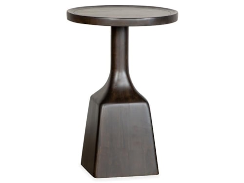 Transitional Round Accent End Table