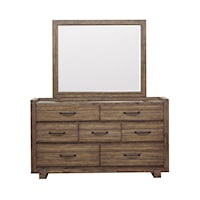 Modern Rustic 7-Drawer Dresser *mirror sold separately 