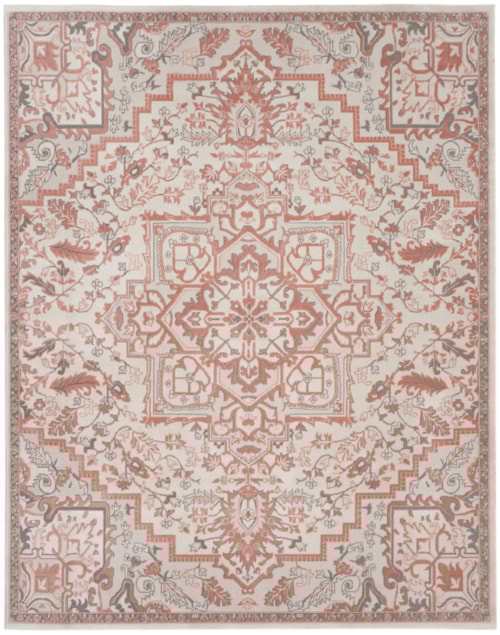 9' x 12' Ivory Brick Rectangle Rug