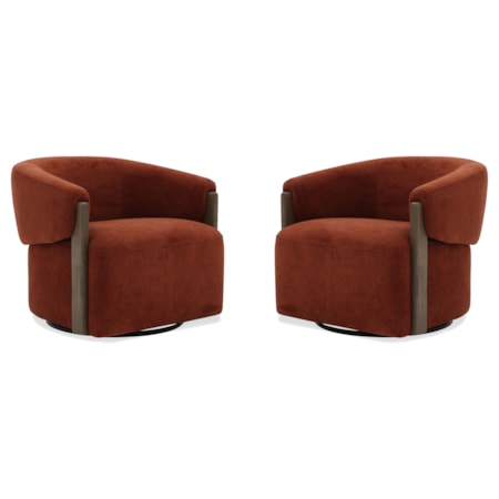 Swivel Accent Chair (Set of 2)
