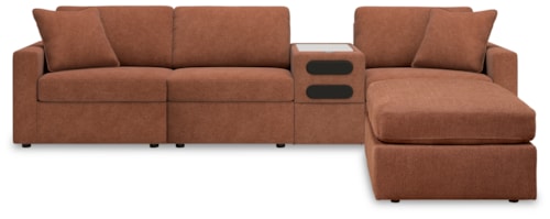 4-Piece Sectional And Ottoman