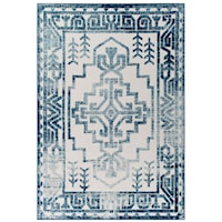 Nyssa Distressed Geometric Southwestern Aztec 8x10 Indoor/Outdoor Area Rug