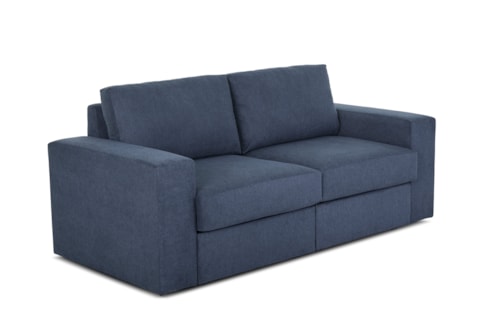 Flex Loveseat with Wide Arm - Denim