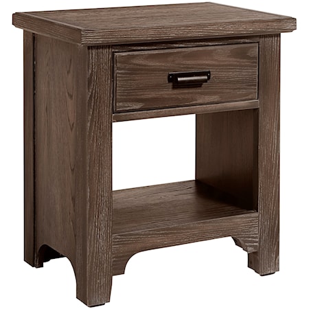 Transitional 1-Drawer Nightstand