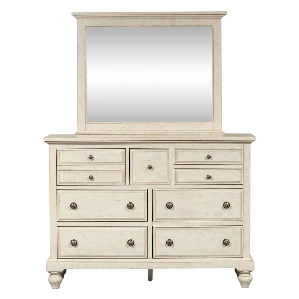 Liberty Furniture High Country 797 King Panel Bed, Dresser & Mirror