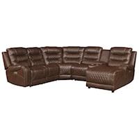 Power Reclining Sectional with Right Side Chaise