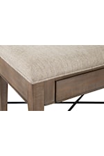 Magnussen Home Paxton Place Dining Casual Storage Dining Bench with Upholstered Seat and 2 Drawers