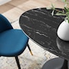 Modway Lippa 54" Marble Oval Dining Table