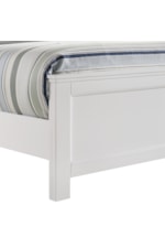 New Classic Andover Transitional Queen Panel Bed with Decorative Molding