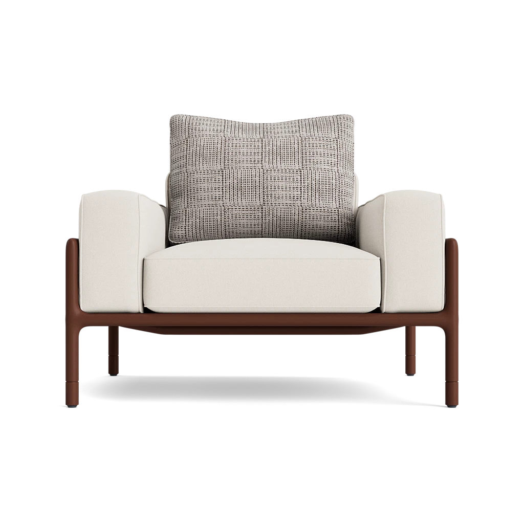 Oversized-Arm Club Lounge Chair