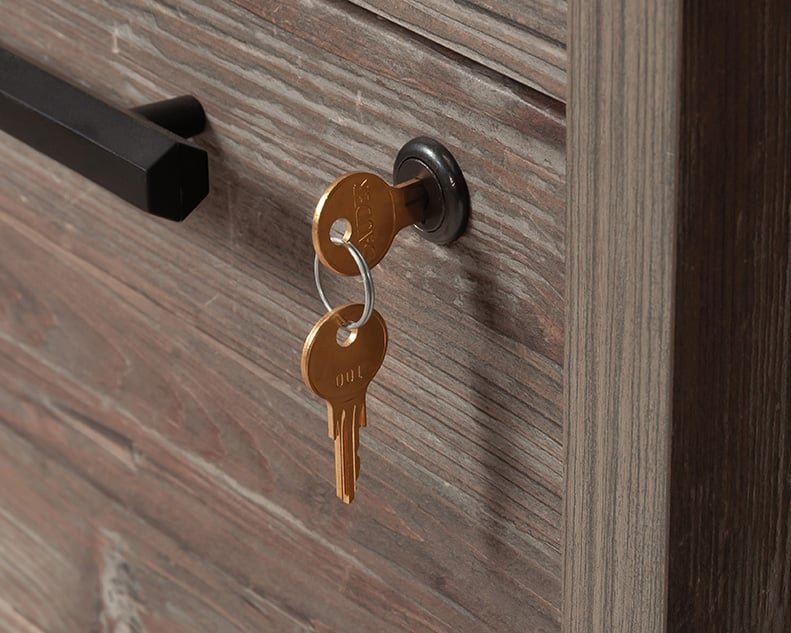 Sauder Aspen Post Aspen Post Double Pedestal Executive Desk