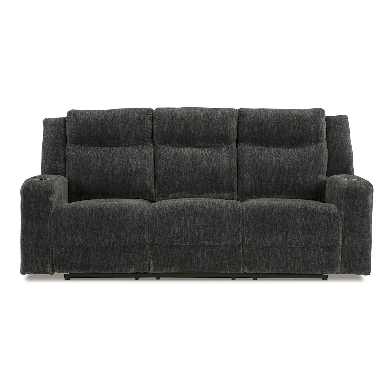 Signature Design by Ashley Martinglenn Power Reclining Sofa with Drop Down Table