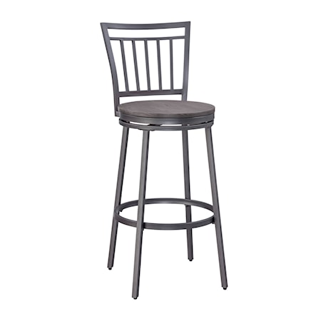 Metal Back Stool