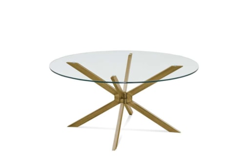 Contemporary Glam Round Cocktail Table