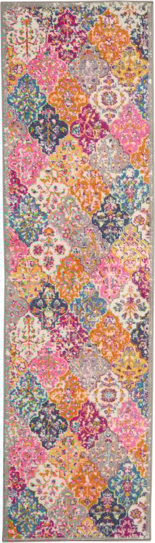 2'2" x 7'6" Multicolor Runner Rug