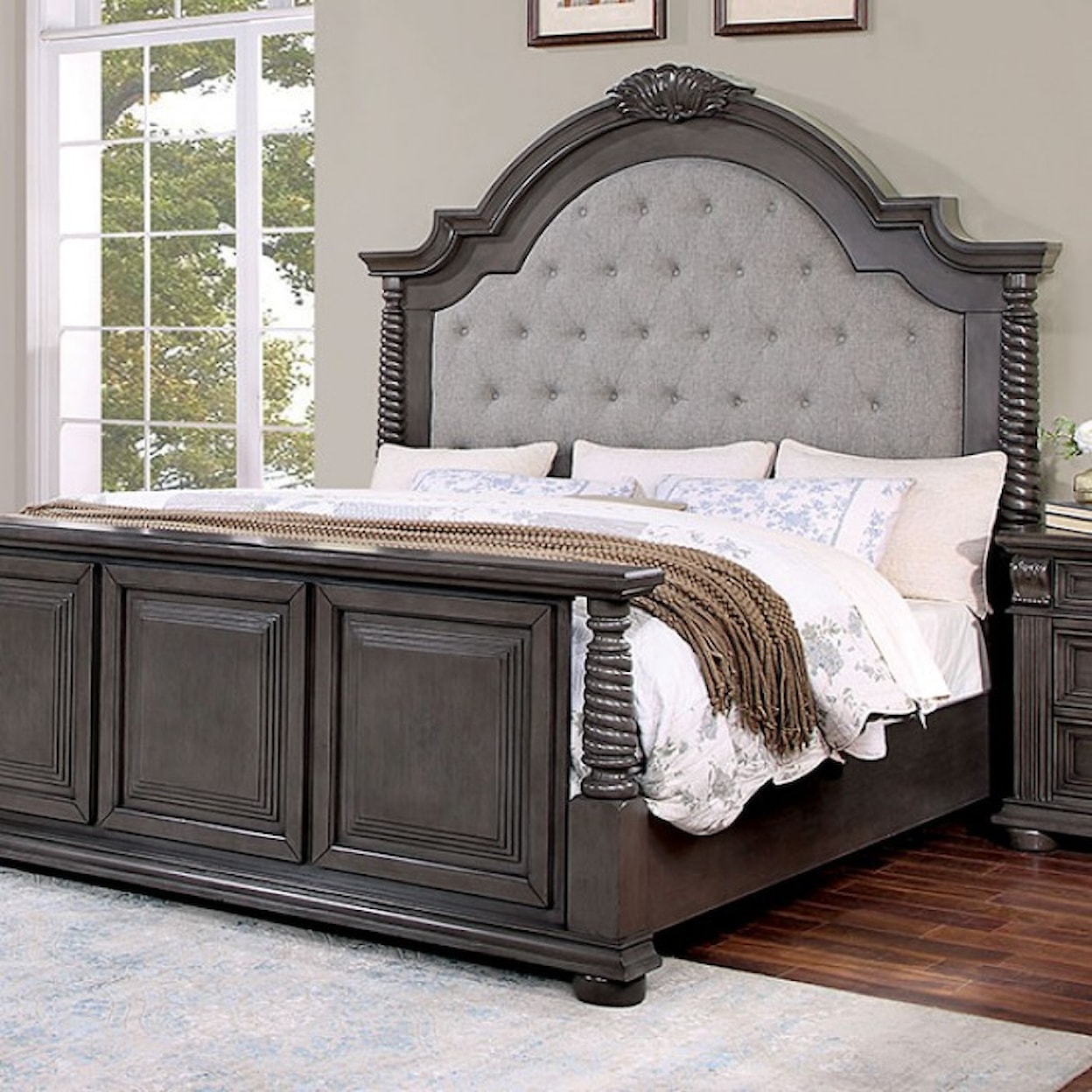 Furniture of America Esperia King Bed