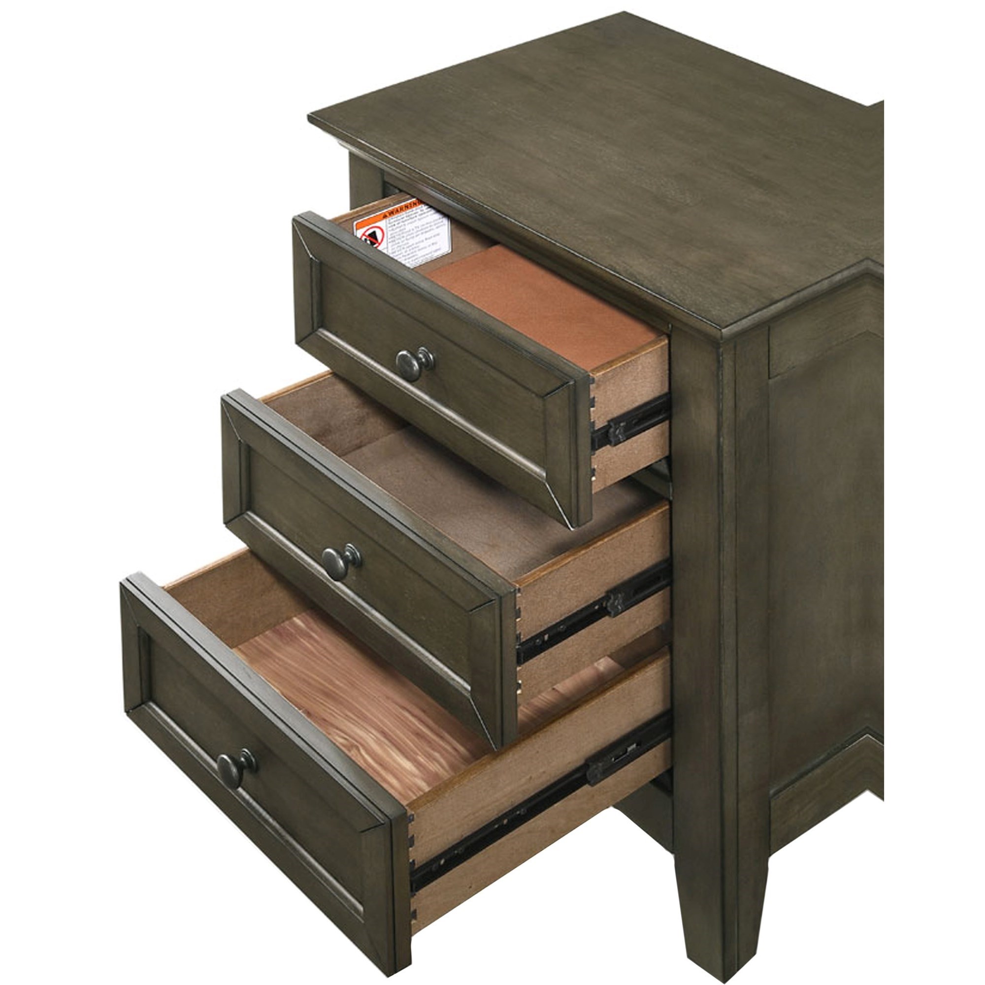Belfort Select Mill Run 3-Drawer Nightstand
