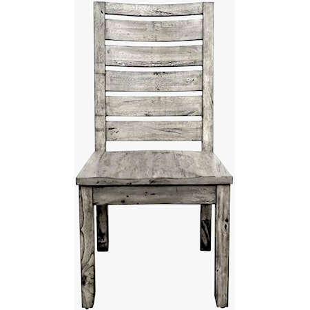Rustic Ladderback Side Dining Chair