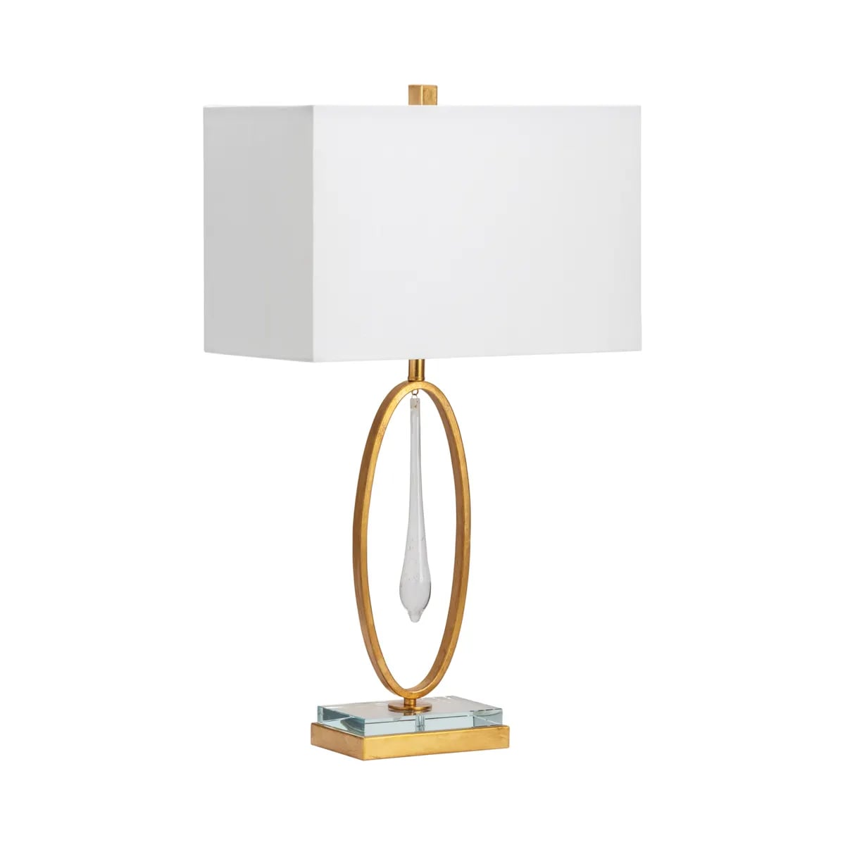 Ashford Bubble Glass Teardrop Table Lamp