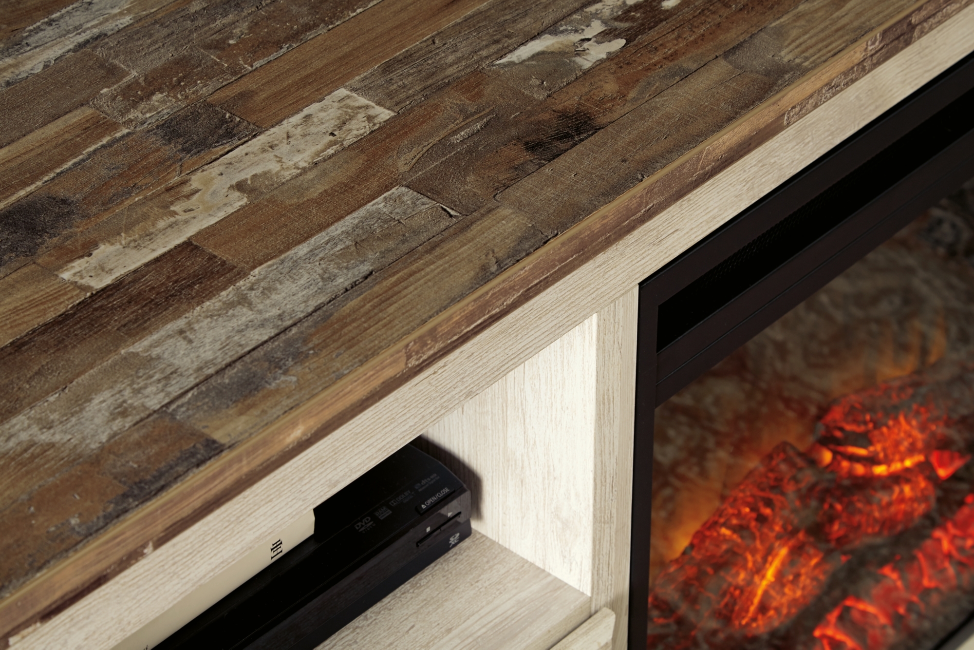 Lg TV Stand W/ Fireplace Option