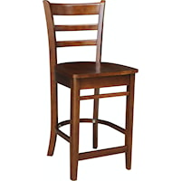Transitional Emily Counter Stool in Expresso