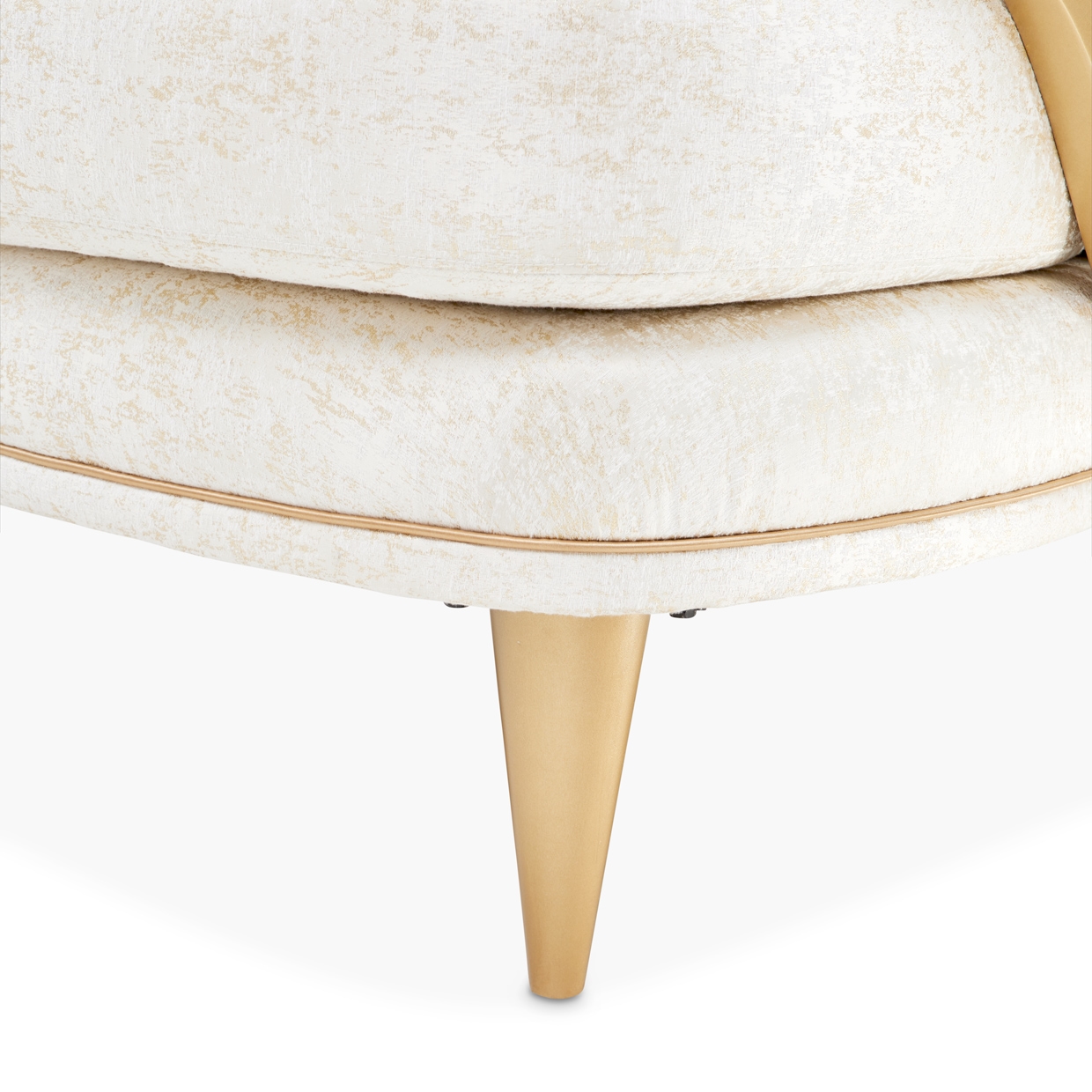 Michael Amini La Terrazza Upholstered Fan-Arm Accent Chair w/Pillow